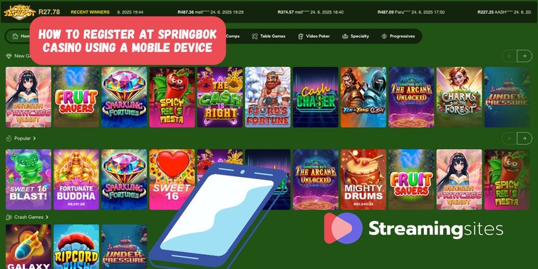 How to Register at Springbok Casino Using a Mobile Device